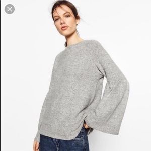 Zara Soft Touch Bell Sleeve Sweater
